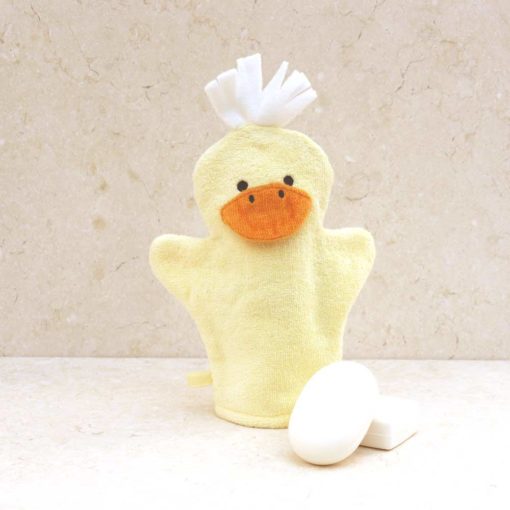 Yellow Duck Baby Bath Mitt