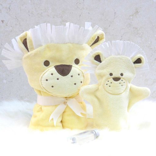 Lion Toddler Poncho Towel Gift Set