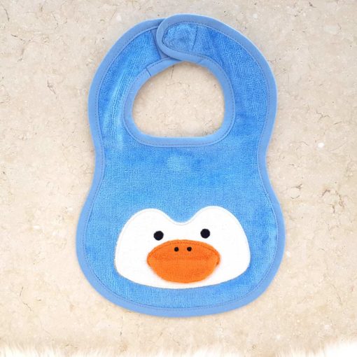 Blue Penguin Baby Bib