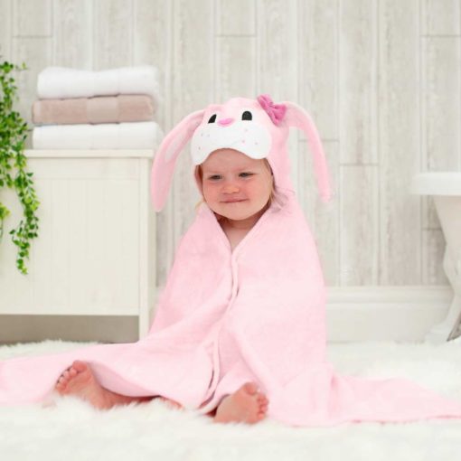 Personalised Freckle Bunny Toddler Towel
