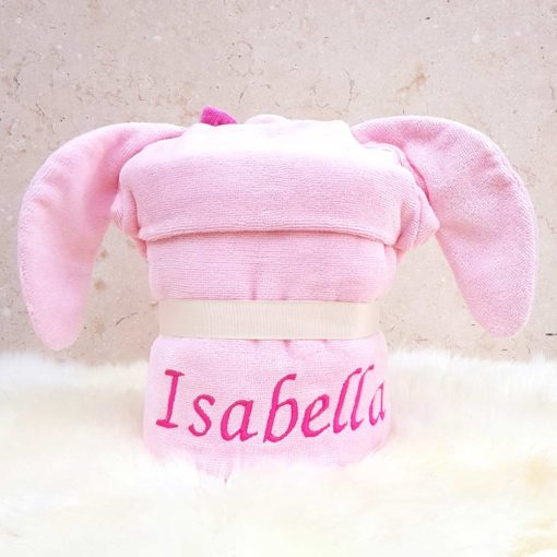 Personalised Freckle Bunny Toddler Towel