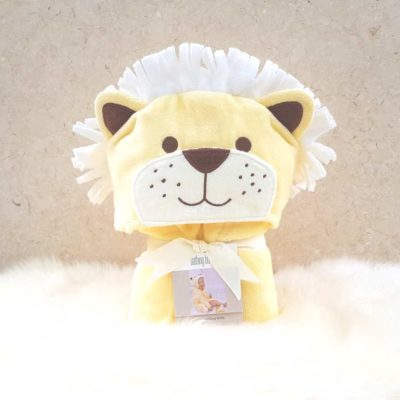 Yellow Lion Hooded Toddler Bathrobe