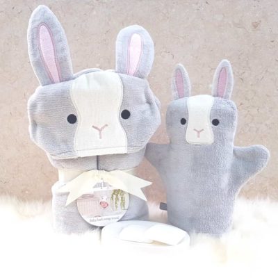 Grey Bunny Baby Gift Set