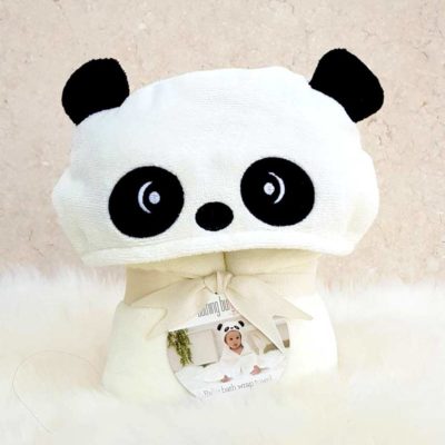 Personalised Little Pumpkin Panda Baby Gift Towel