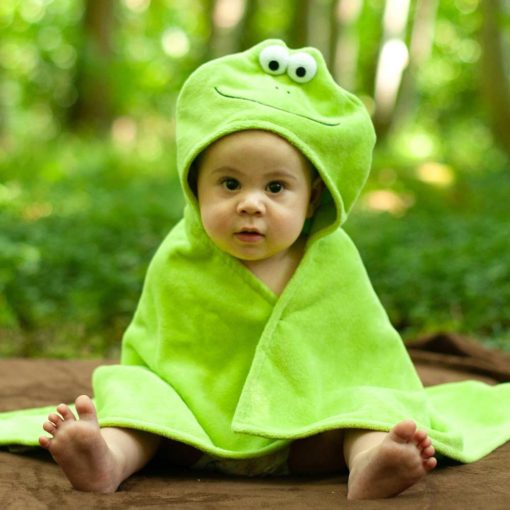 Bubbles the Frog Baby Towel