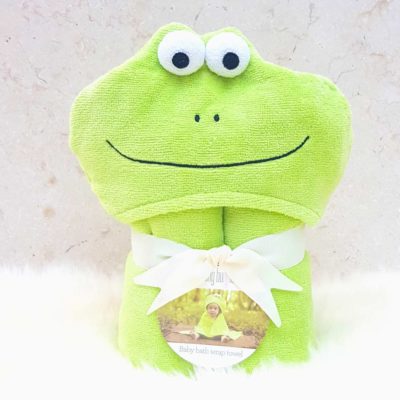 Bubbles the Frog baby towel