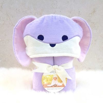 Lavender Bunny Baby Towel