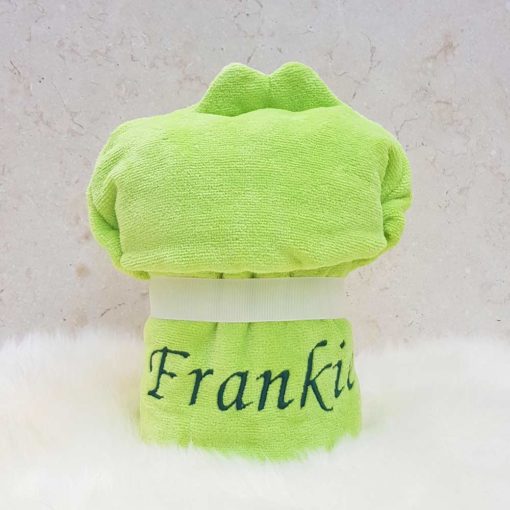 Personalised Bubbles the Frog Baby Towel